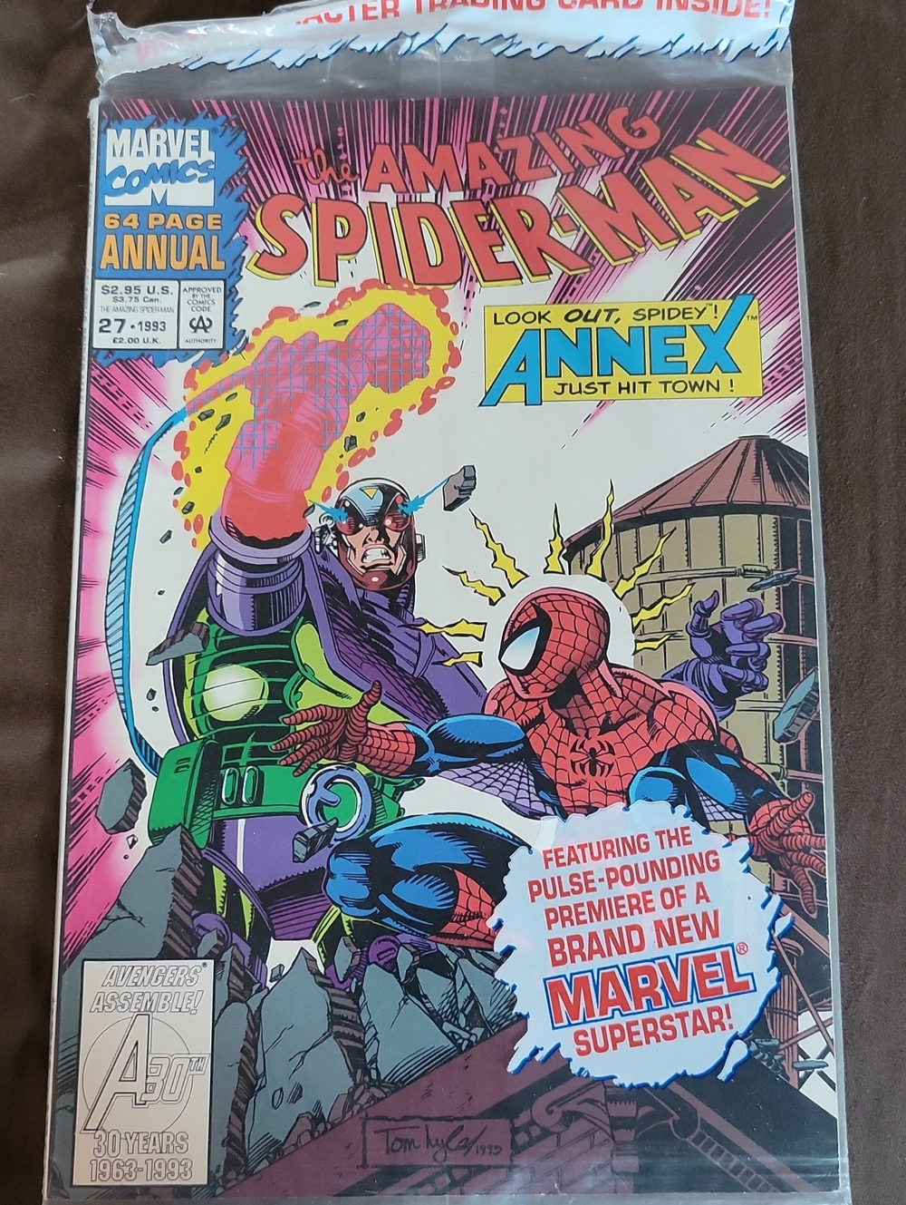 Marvel Spider-Man Annual Cover — Red, Blue, Purple, Green